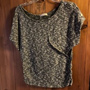 Black & White Short Sleeve Top